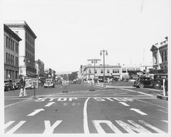 Intersection of Fourth Street and Exchange Avenue