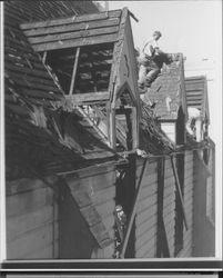 Dismantling the Church of One Tree, Santa Rosa, California, 1957