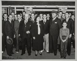 Senator Slater and Elizabeth Burbank during a social function at the Garden