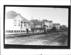 Homes on the 300 block of Seventh Street, Petaluma, California, about 1913