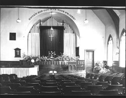 Interiors of unidentified Sonoma County, California churches, 1890-1990