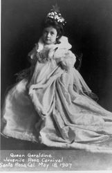 Queen Geraldine, Juvenile Rose Carnival, Santa Rosa, Cal., May 18, 1907