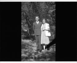 John and Juliet Begley in Petaluma, California, about 1938