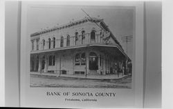 Bank of Sonoma County, Petaluma, California, about 1889