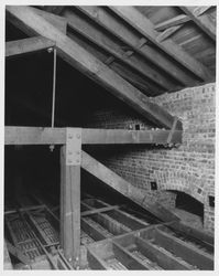 Detail of truss connection of Post Office, Santa Rosa, California, Nov. 10, 1977