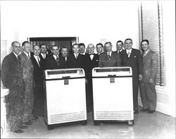 Petaluma, California Elks with incubators, 1952