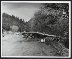 Aftermath of flood along Rio Nido strip