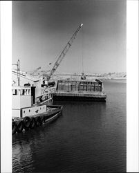 Pioneer Shell Company barge on Petaluma River