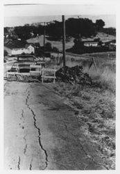 Road repair on an unidentified Sonoma County road, 1960s or 1970s