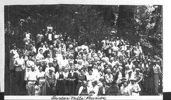 Duncan [sic] Mills reunion, Duncans Mills, California, 1950