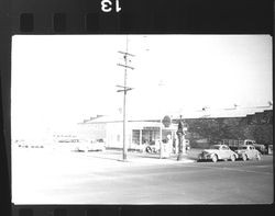 Shell station, Petaluma, California, 1939