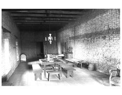 Views of the living quarters at the Petaluma Adobe, Petaluma, California, about 1967