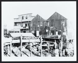 Group of river buildings/warehouses