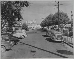 Intersection of Washington Street and 6th Street, Santa Rosa, California, October 24, 1952