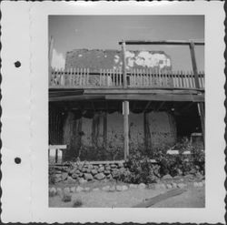 Petaluma Adobe undergoing restoration, Petaluma, California, about 1964