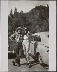 Redwood Rangers Jack Luttrell and Anita Wickham Bird, Cazadero, California, April 1946