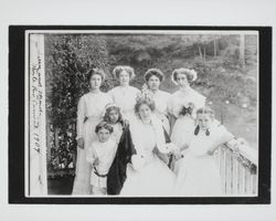 Queen and maids, Monte Rio Carnival, 1909