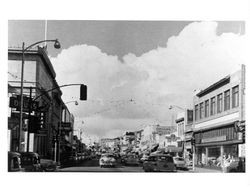 Looking north on Petaluma Boulevard from the 100 block