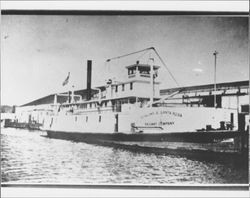 Steamer "Petaluma" of the Petaluma and Santa Rosa Railway Company, Petaluma, California, about 1939