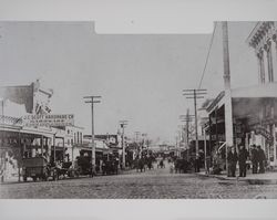 Main Street, looking south from Washington Street, Petaluma, California, about 1910