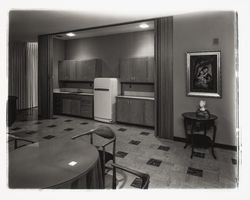 Recreation room at Ursuline residence hall, Santa Rosa, California, 1960