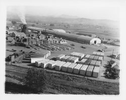 Aerial view of Speedspace, Windsor, California, 1964