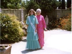 California's Junior Miss and Helen Putnam, Petaluma, California, 1978