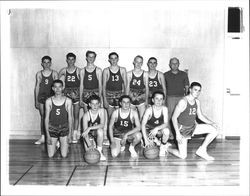 St. Vincent de Paul High School basketball team, Petaluma, California, 1964