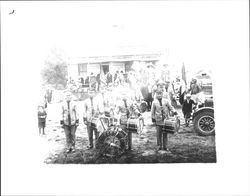 Eagles Drum Corps playing at a picnic in Tomales, California, Sept., 1926