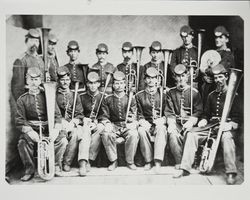 Unidentified Sonoma County brass band, about 1868