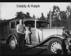 Russell Nissen with his nephew Ralph, Petaluma, California, about 1938