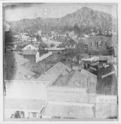 Rooftops of Healdsburg--Fitch Mountain in background