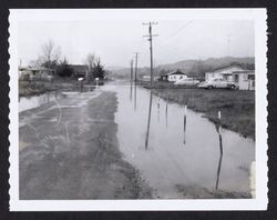 Hardies Lane near Russell facing north after a rain storm