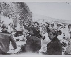 Excelsior Club picnic at North Salmon Creek Beach, Sonoma County, California, 1915