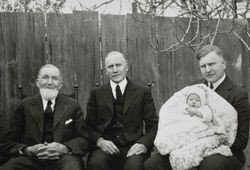 Four generations of Raymond family members, Petaluma, California, Dec. 7, 1921