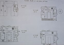 Floor plan of Jack London's Wolf House