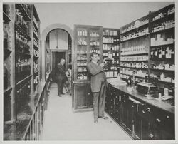 Preparing prescriptions at Hahman Drug Company