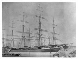 Clipperships Lammermoor and Pendragon docked in Calcutta, India