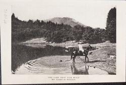 Lake that Jack built--Mrs. London on horseback