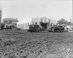 Building the new high school, Petaluma, California, 1959