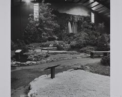 End of the Rainbow display at the Hall of Flowers at the Sonoma County Fair, Santa Rosa, California, 1967