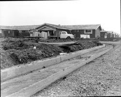 Street and curb grading in Rincon Valley Homes subdivision in the Mission Blvd.-Yukon Drive area