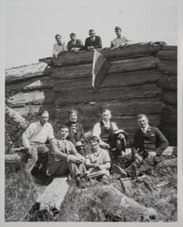 Group of people at Fort Ross