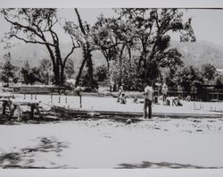 Construction of the Cloverdale Regional Library, Cloverdale, California, 1978