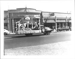 Chamber of Commerce float in the Sonoma-Marin Fourth Agricultural District Fair Parade, Petaluma, 1947