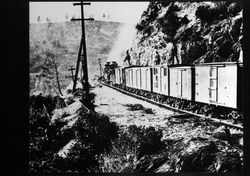 Central Pacific Railroad snowsheds at Donner Pass