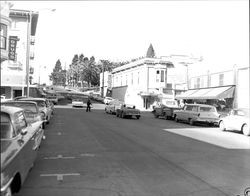 Looking north at Kentucky and Washington Streets, Petaluma, California, about 1960