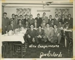 St. Vincent's Mustangs 1949 football dinner at the Green Mill Inn, Penngrove, California