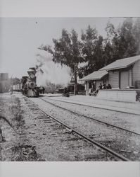 Northwest Pacific Railroad Depot at Ignacio, Marin County, California, about 1900