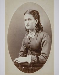 Portrait of Virilla Coffer taken in Petaluma, California in the 1880s